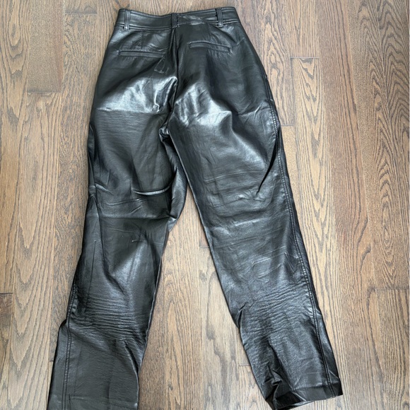 Babaton Black Command Vegan Leather Pant - Picture 5 of 7